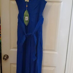 Beautiful Farm Rio Blue Jumpsuit.  Size L
